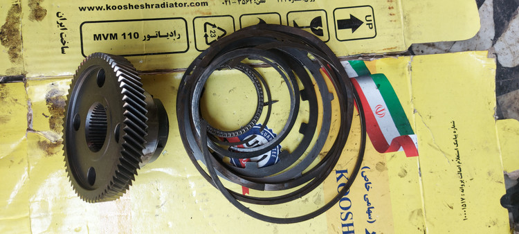 مجموعه کامل قطعات درون پوسته گیربکس برلیانس h330 استوک